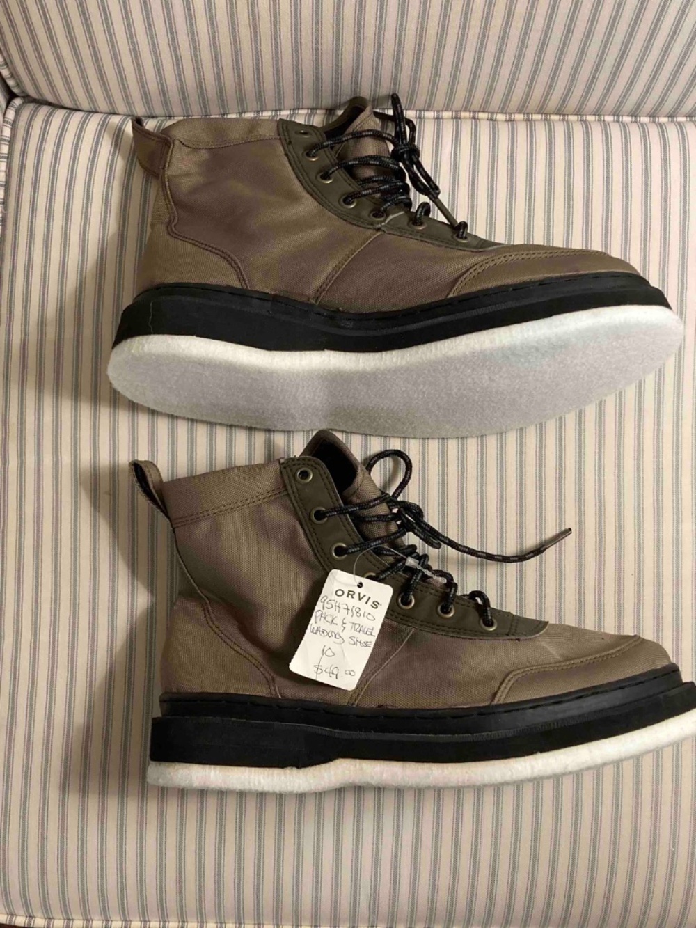 Fisherman's travel wading shoes, size 10 - Picture 6 of 7